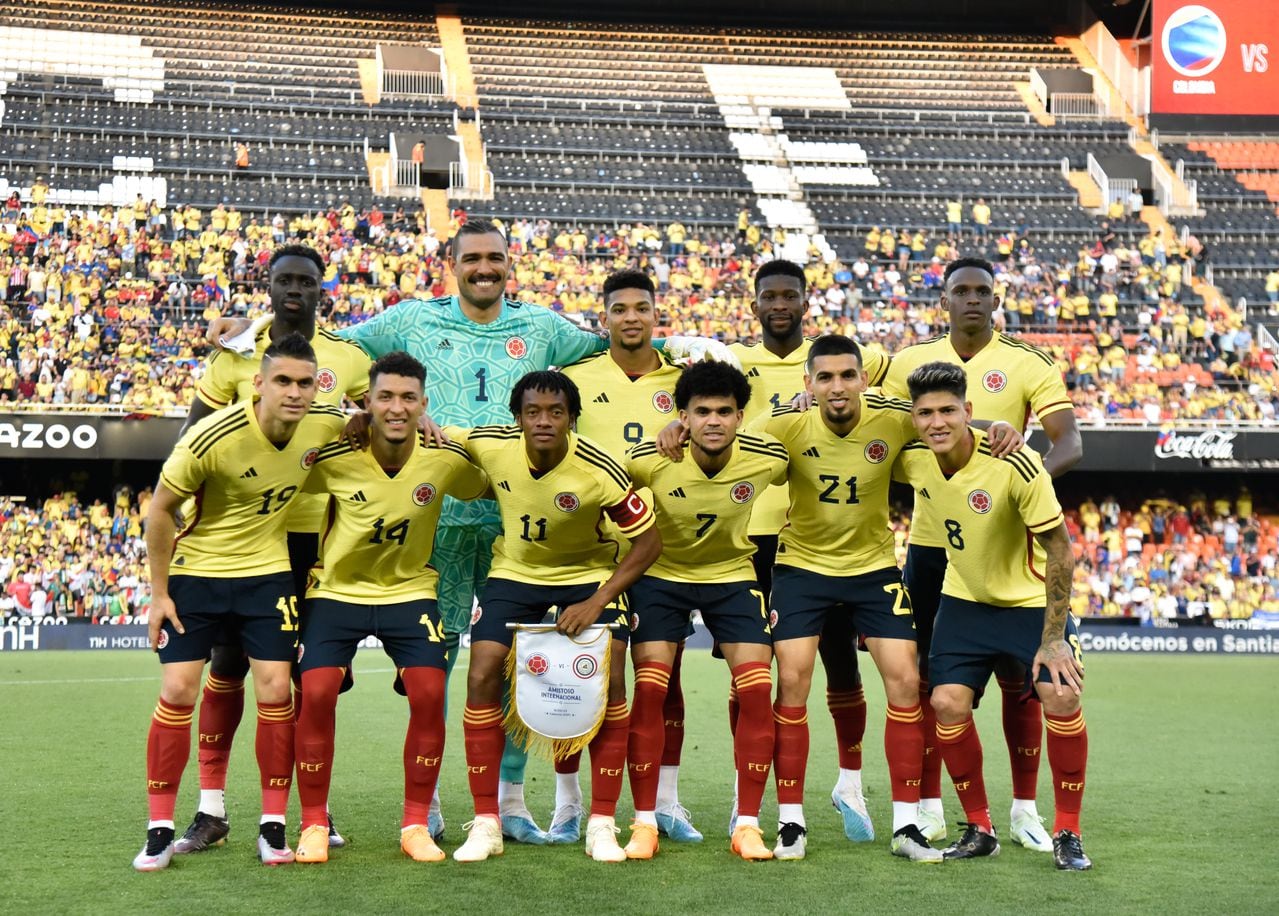 Imagen del partido amistoso entre la Selección Colombia e Irak, en Valencia, España.