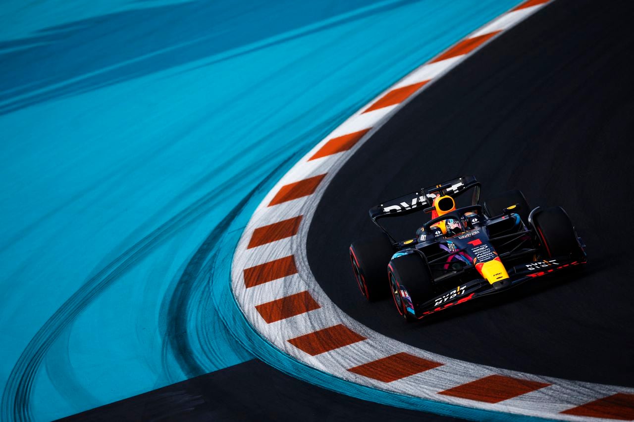 Imagen Max Verstappen en el Gran Premio de Miami de Formula 1 2023.