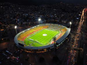 Panorámica  Estadio el Campín partido Santa Fe vs Nacional
Bogotá 3 agosto 2021
Foto Guillermo Torres