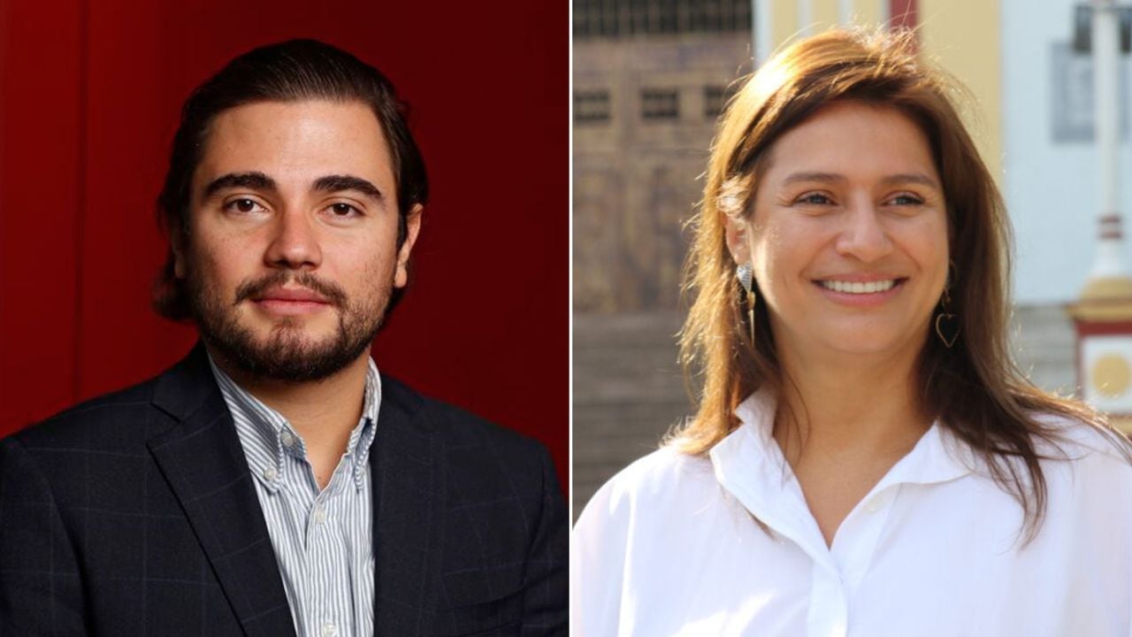 Representante a la Cámara Santiago Osorio y la senadora Paola Holguín.