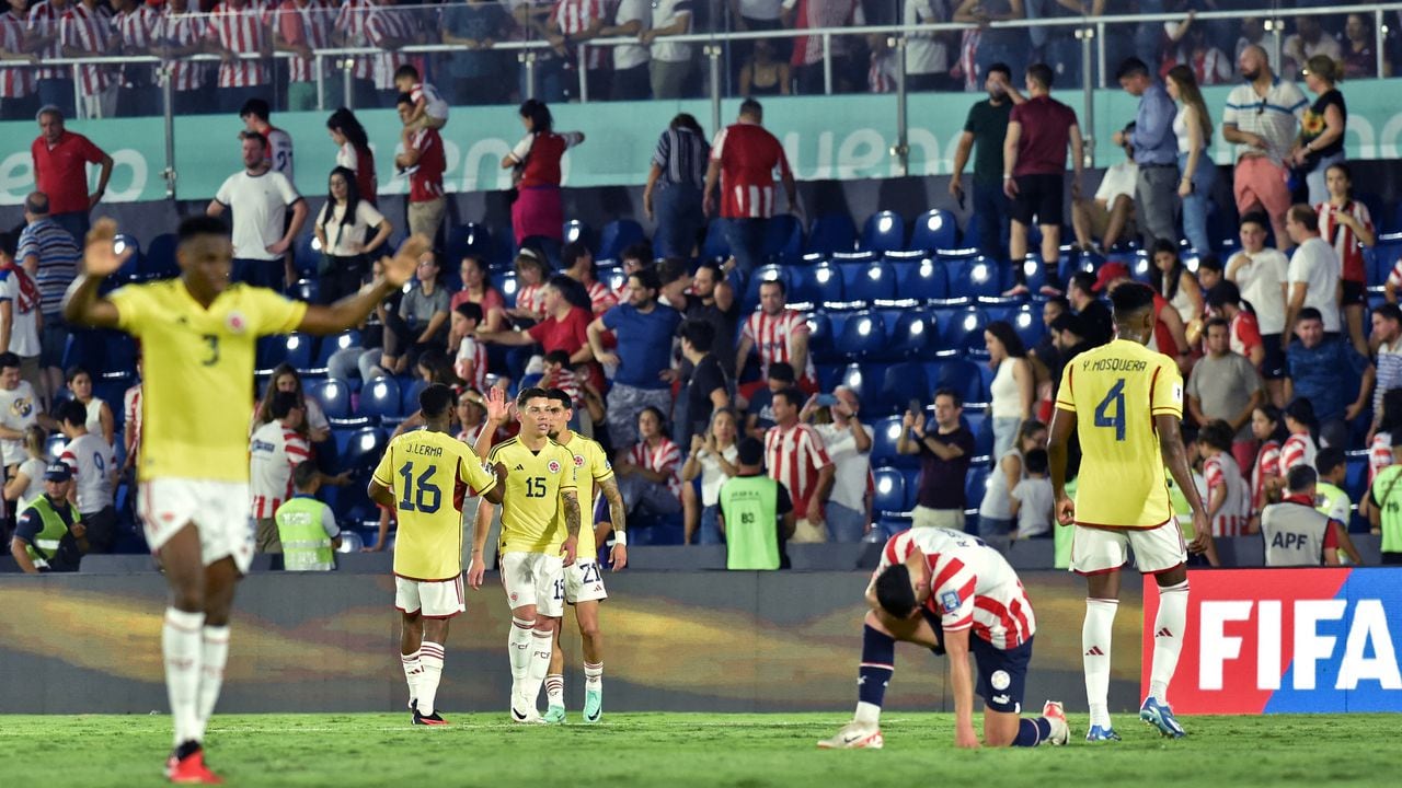 Colombia celebra su tercer triunfo de la Eliminatoria ante Paraguay