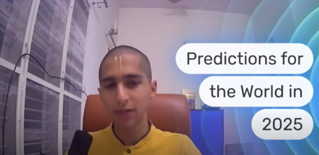 Abhigya Anand, el astrólogo más joven del mundo, que realiza las predicciones para el 2025.