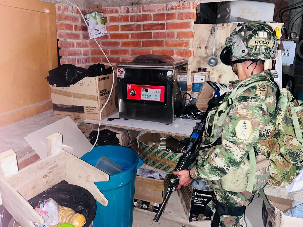 La operación se desarrolló en la vereda El Placer, Jamundí, Valle del Cauca.