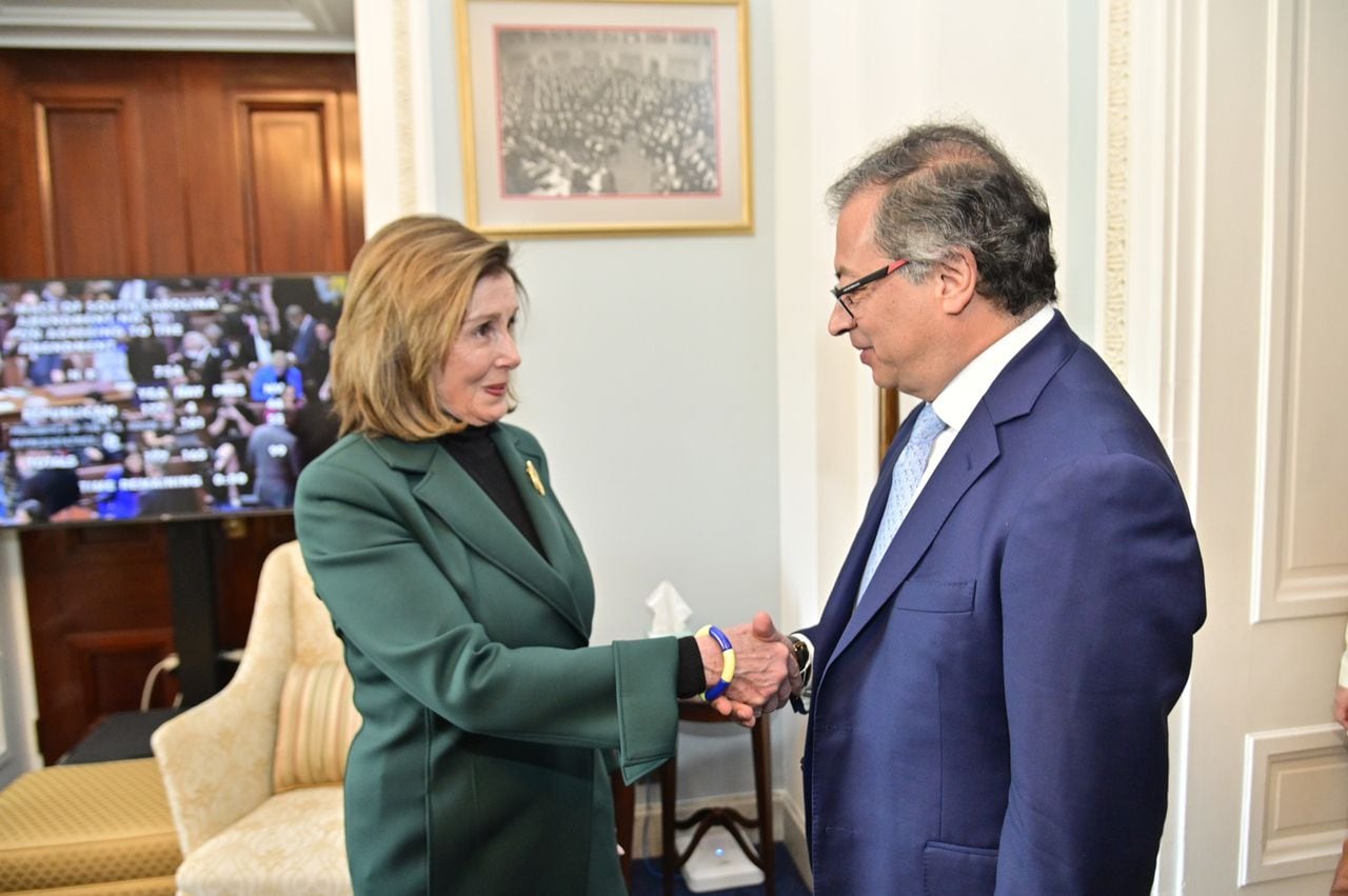 El presidente Gustavo Petro sostuvo una reunión con la presidenta Emérita Nancy Pelosi, miembro de la Cámara de Representantes de Estados Unidos.