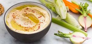 Hummus snack saludable