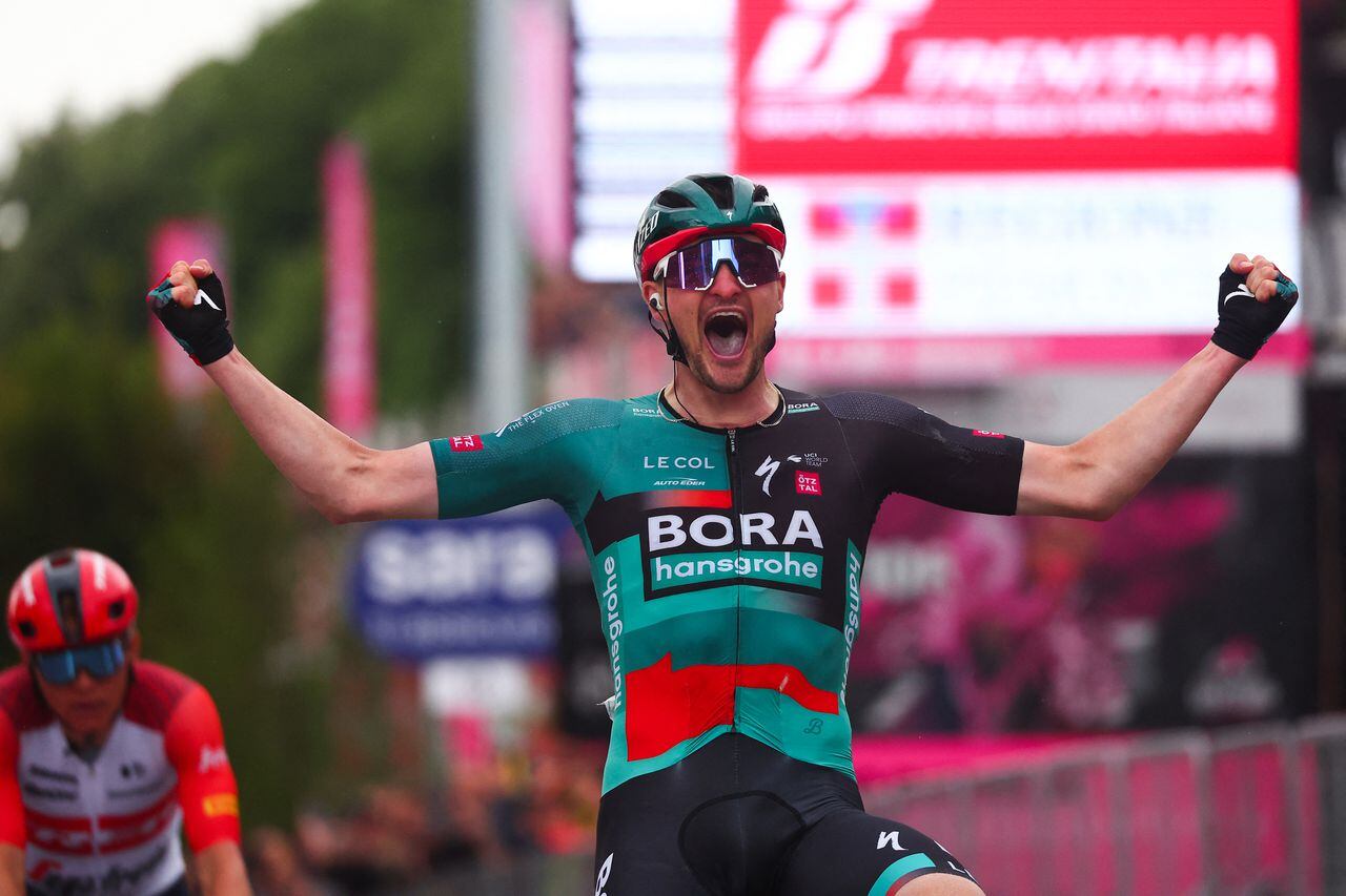 Imagen de Nico Denz, ganador de la etapa 12 del Giro de Italia 2023.
