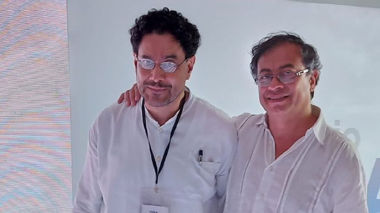 Los senadores Gustavo Petro e Iván Cepeda.