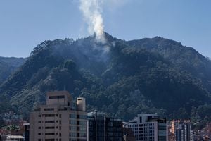 Incendio forestal en los cerros orientales 
Enero 22 de 2024