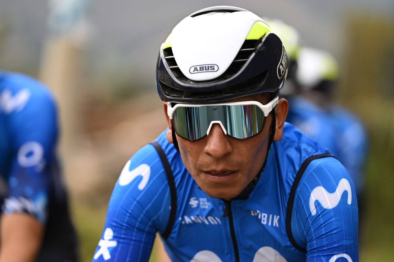 TUNJA, COLOMBIA - FEBRUARY 05: Nairo Quintana of Colombia and Movistar Team during the Movistar Team training prior to the 4th Tour Colombia 2024 on February 04, 2025 in Tunja, Colombia. (Photo by Maximiliano Blanco/Getty Images)