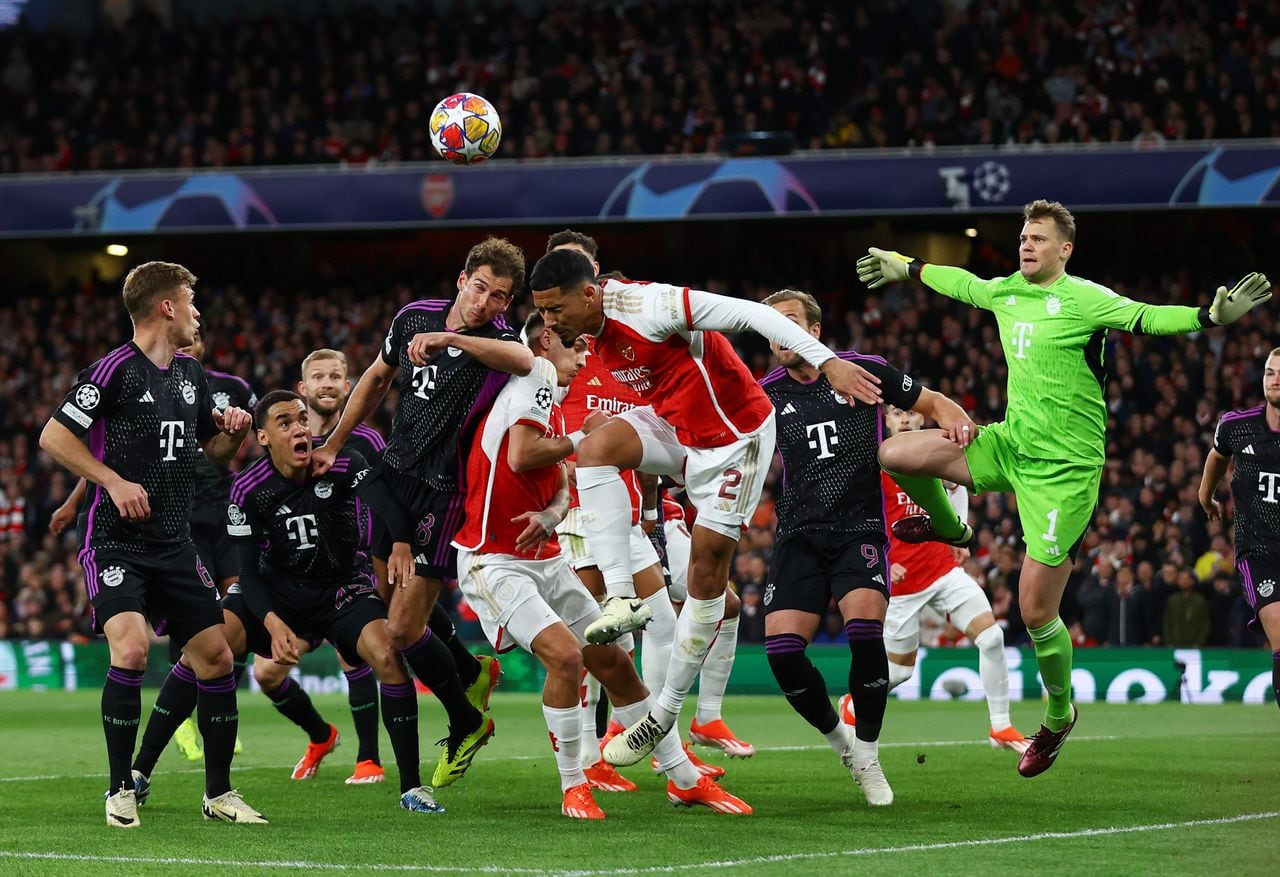 Champions League partido de ida cuartos de final entre Arsenal y Bayer