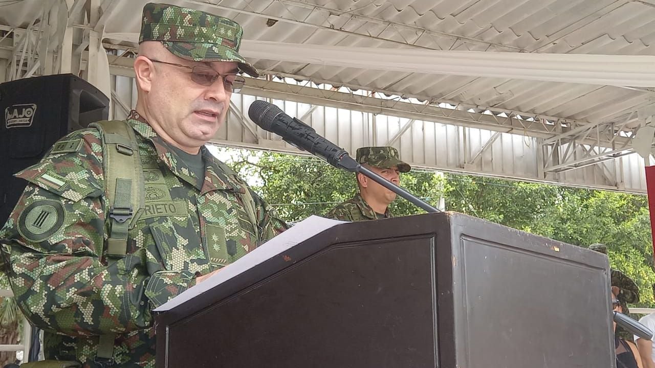 El comandante William Fernando Prieto sale del cargo después de un año y medio a cargo de la Tercera Brigada.