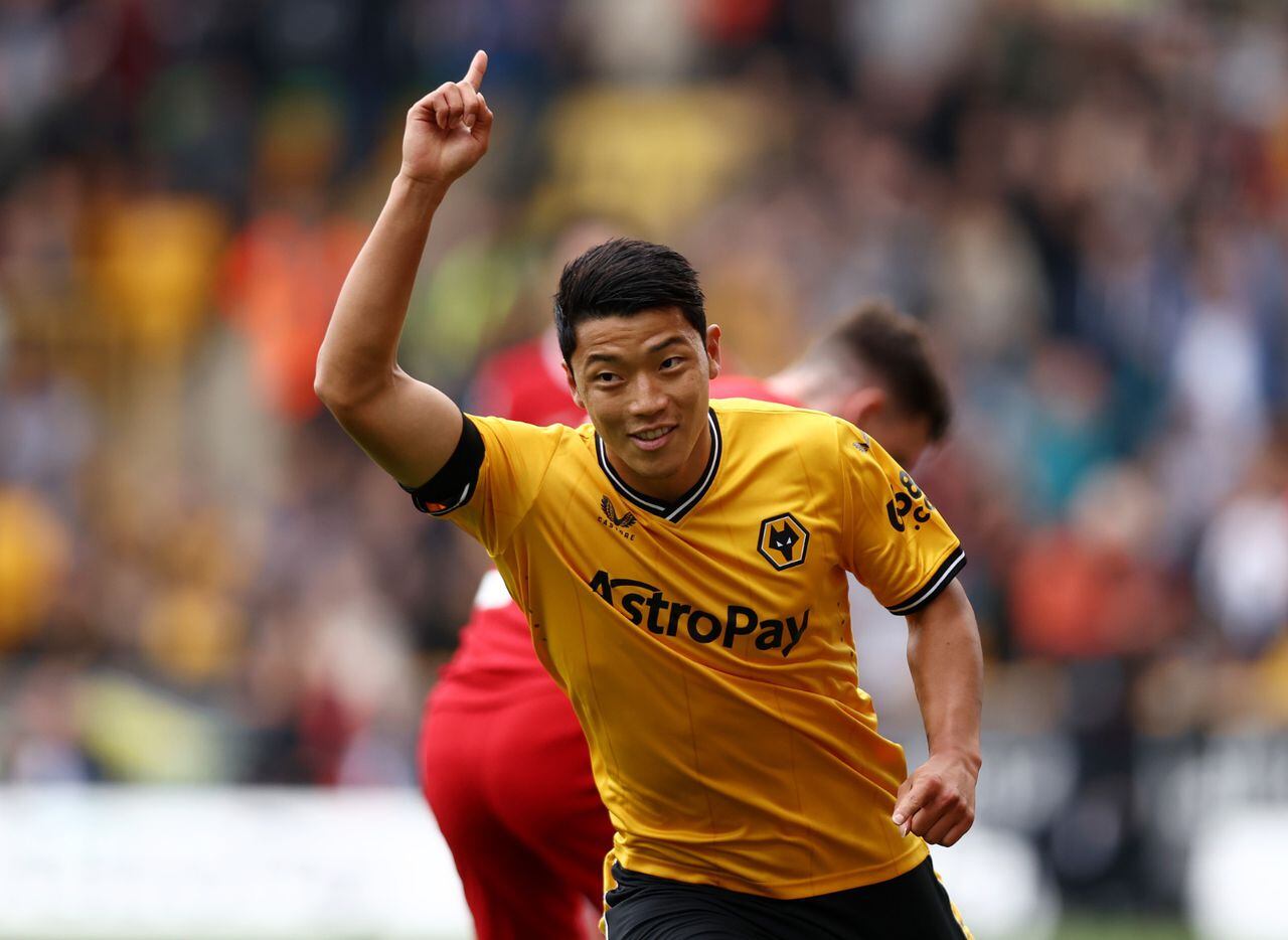 Hwang Hee-Chang. El goleador del Wolverhampton celebra su gol contra el Liverpool de Jurgen Klopp./ Foto: Getty Images
