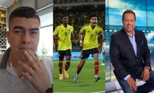 Eduardo Luis reemplazó a Javier Fernández en la narración del partido entre Colombia y Brasil.