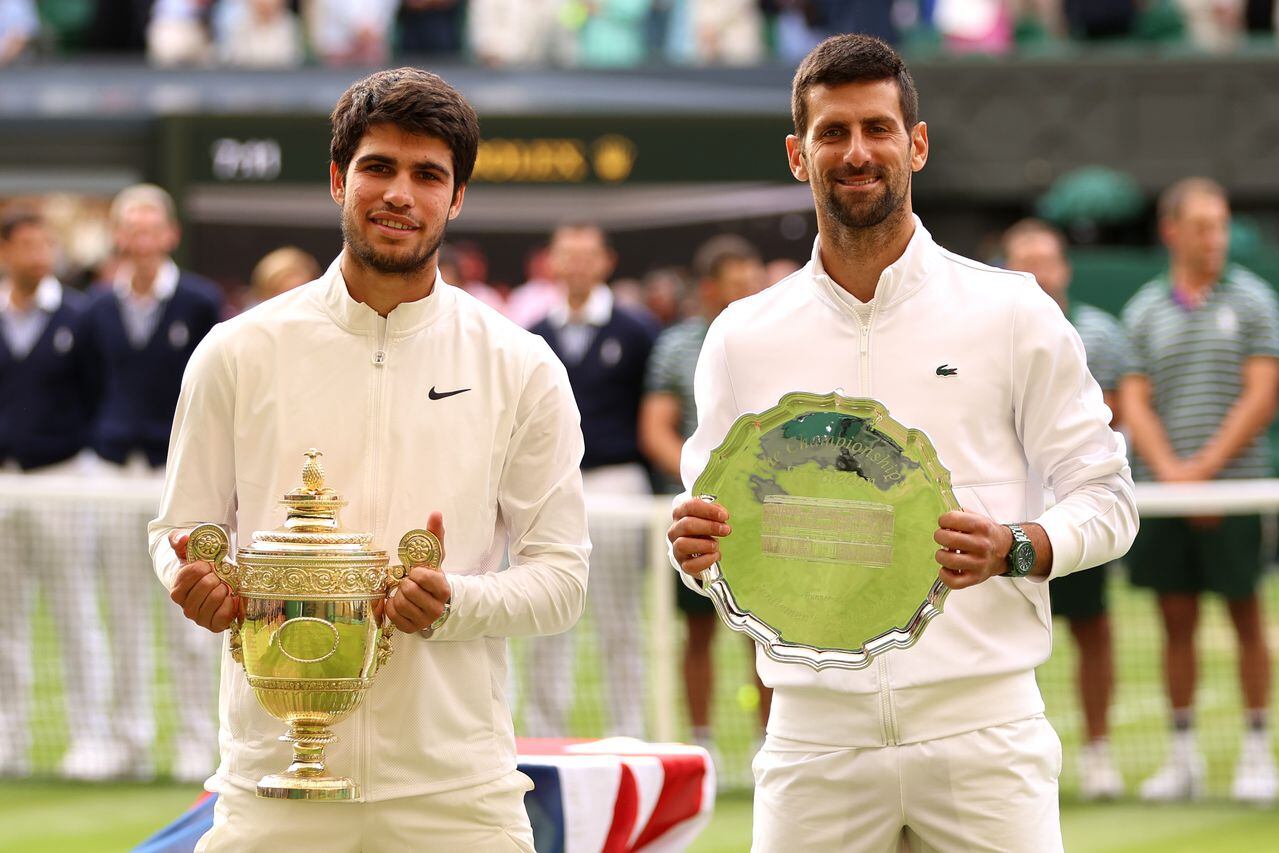 Alcaraz y DJokovic, campeón y subcampeón de Wimbledon