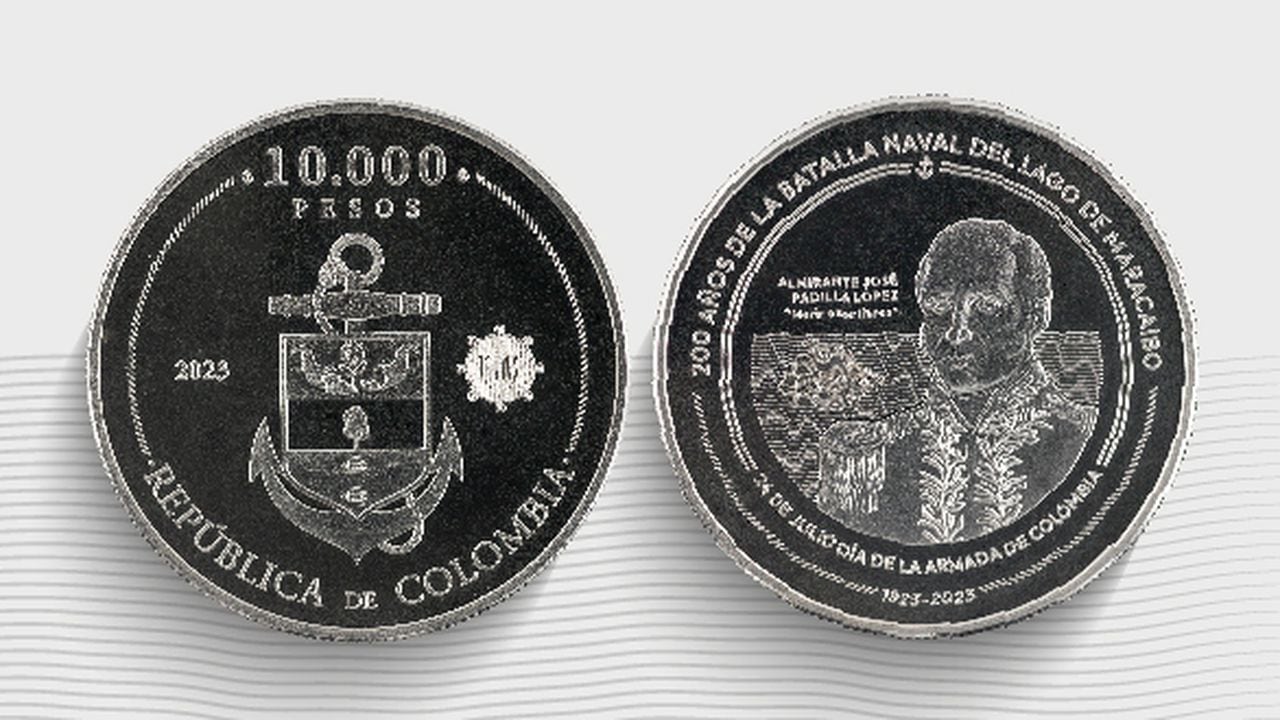 Esta es la nueva moneda que conmemora a la Armada Nacional. Banco de la República.