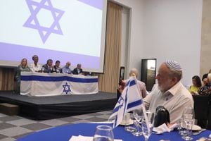 Las comunidades judías y cristianas realizaron un acto de solidaridad con Israel.