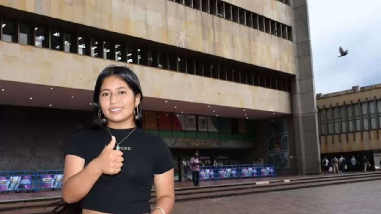 Mirian Uni Anacona, una joven indígena de la comunidad Yanacona Intillagta, del municipio de El Águila, quien representará al Valle del Cauca en la Misión MIT-HARVARD 2023: Investigadoras Ondas