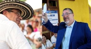 Gustavo Petro y el nuevo presidente de Guatemala