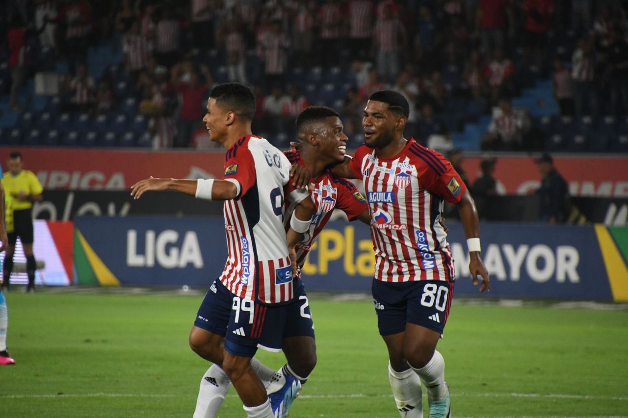 Imagen del partido entre Junior de Barranquilla y Jaguares de Córdoba por la fecha 12 del primer semestre de la Liga colombiana 2024.
