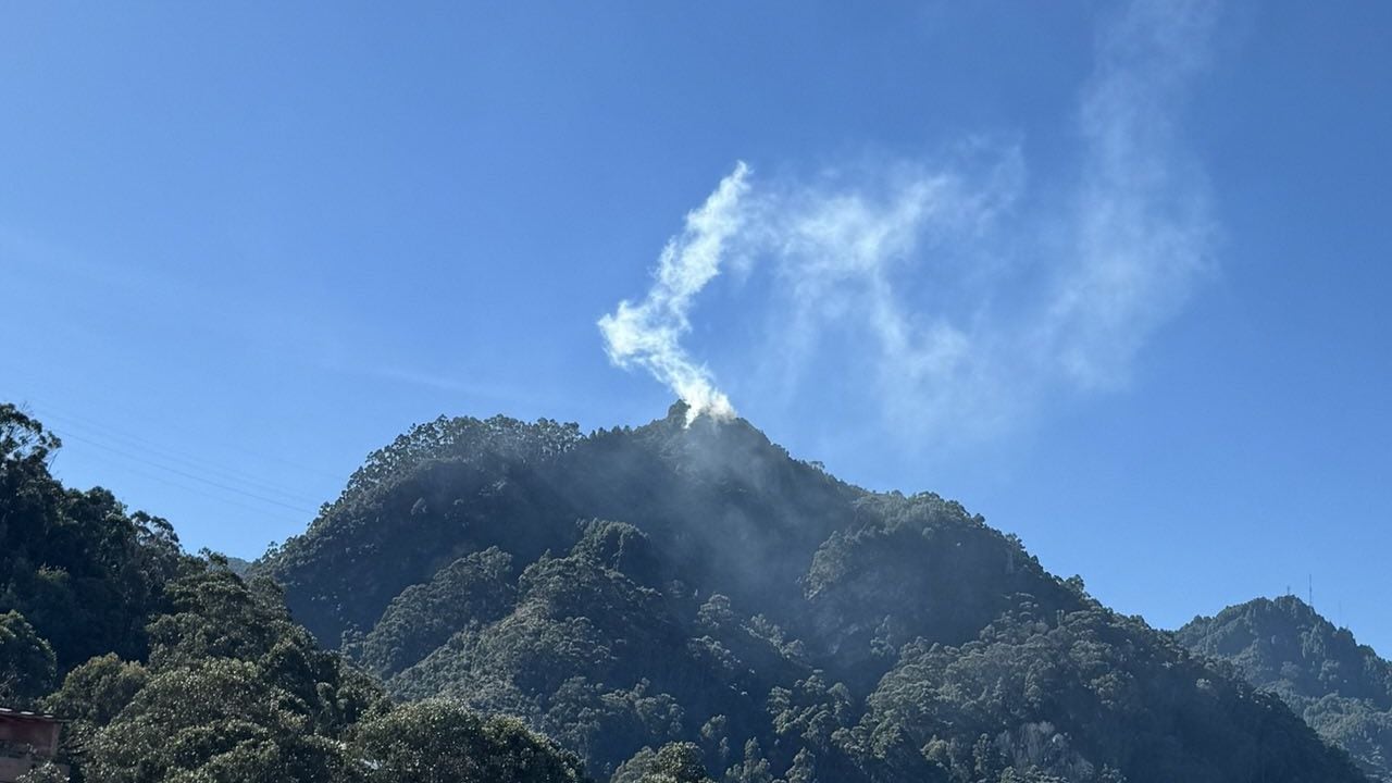 Incendio en los cerros de Bogotá