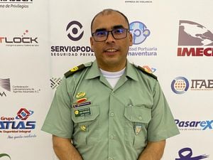 Teniente coronel Jhon Rodríguez Herrera, jefe del área de puertos y aeropuertos de la Dirección Antinarcóticos de Policía, quien fue uno de los invitados al VII Foro Internacional de Seguridad que se realizó recientemente en Cali.