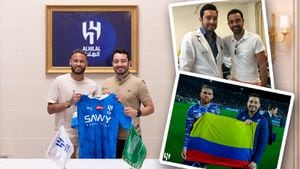El médico colombiano Juan David Peña se destaca en el fútbol de Arabia Saudita.