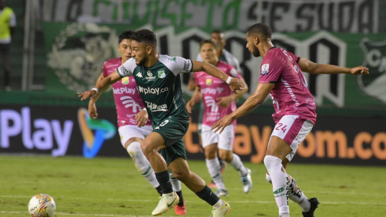 Imagen del partido entre Deportivo Cali y Atlético Huila por la fecha 11 del segundo semestre de la Liga colombiana 2023.