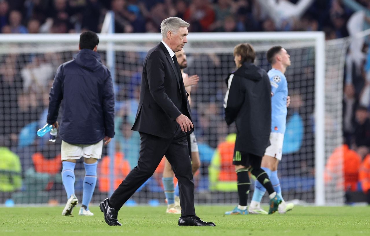 Carlo Ancelotti tras la derrota ante el Manchester City por Champions League.