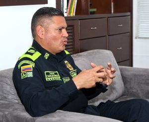 El coronel Carlos Oviedo Lamprea que sería el nuevo Comandante de la Policía de la metropolitana de Cali, Enero 5 de 2024 / Foto Wirman Rios  / EL PAIS