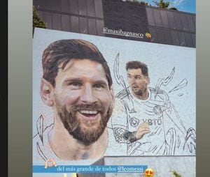La imponente imagen de Lionel Messi ya se toma a Miami, donde residirá para jugar en el Inter de la MLS.