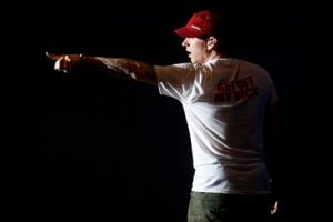 El cantante rap estadounidense Eminem.