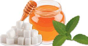 Azucar, miel y stevia
