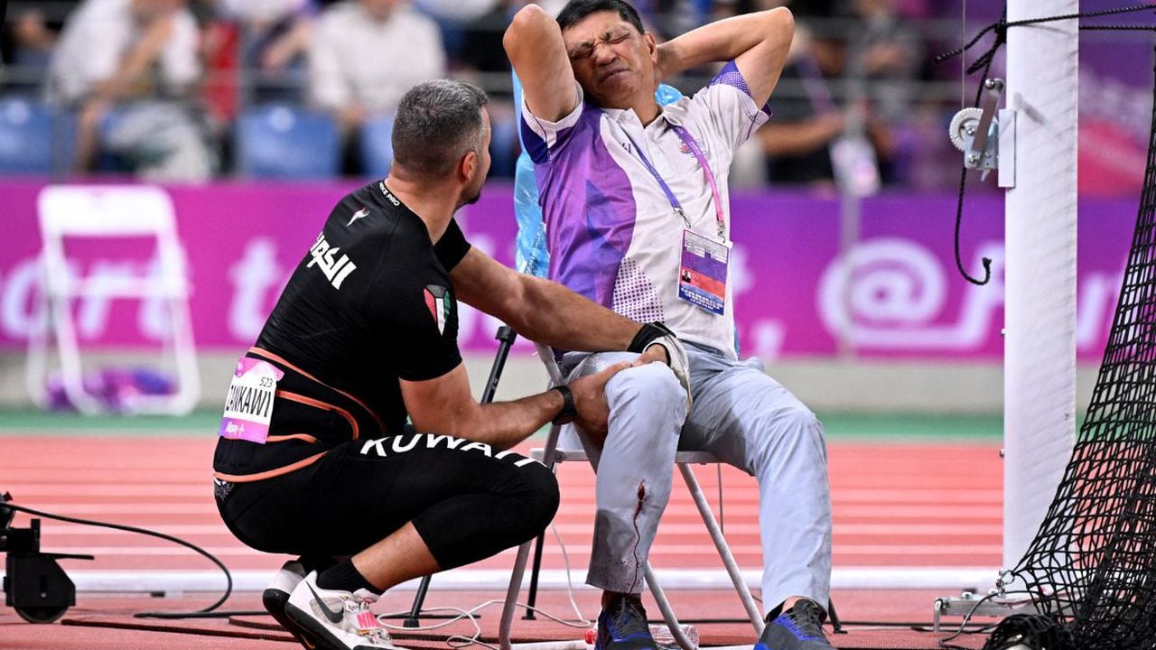 Atleta rompe la pierna de un juez.