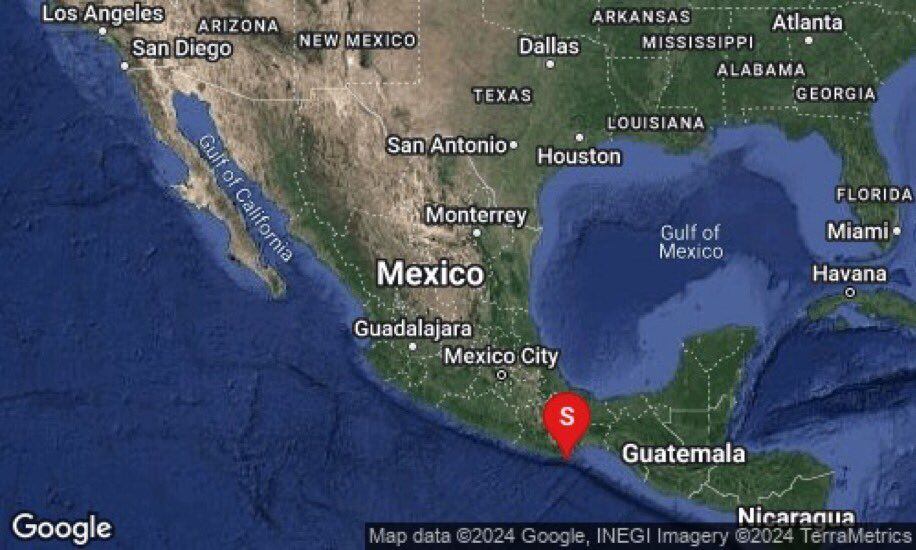 Esta fue la ubicación exacta del temblor en México.