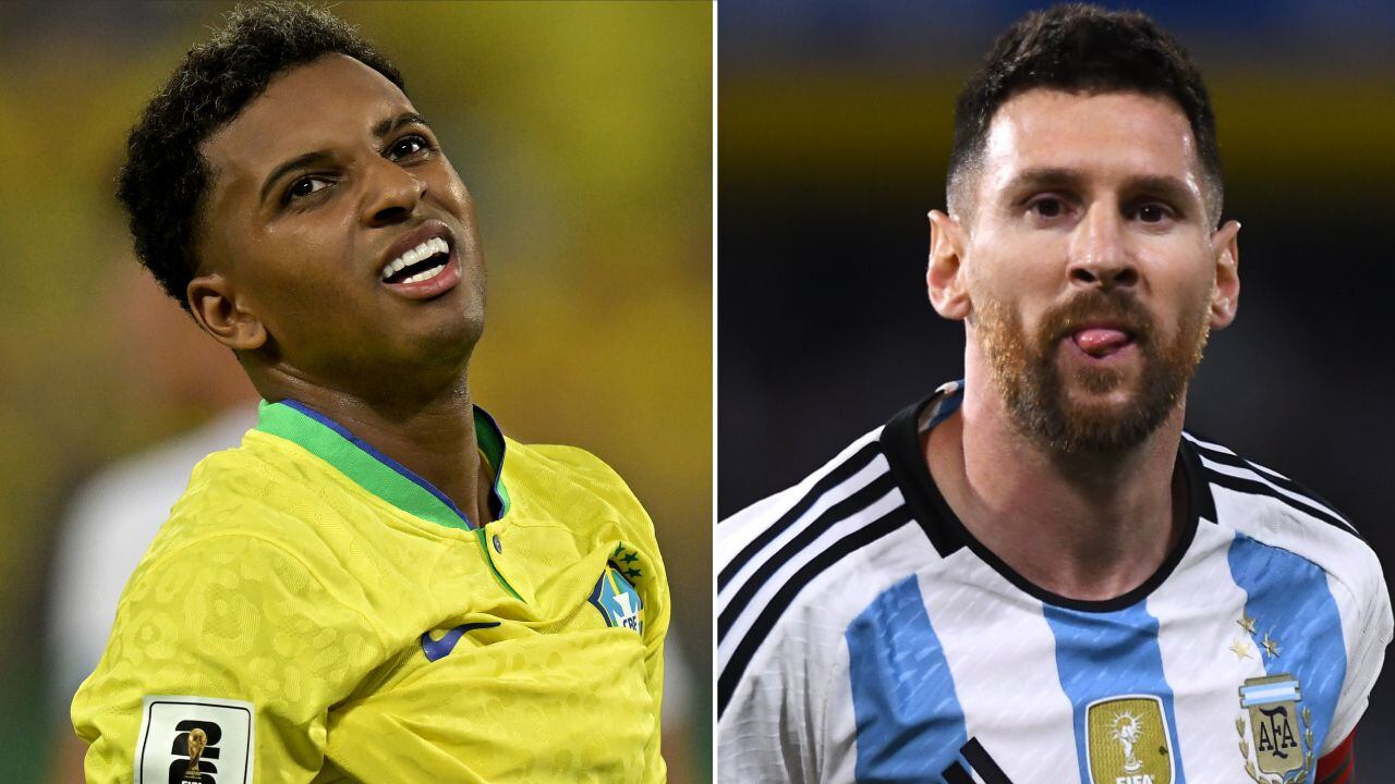 Rodrygo y Leo Messi, los responsables de los goles en el clásico de las Américas