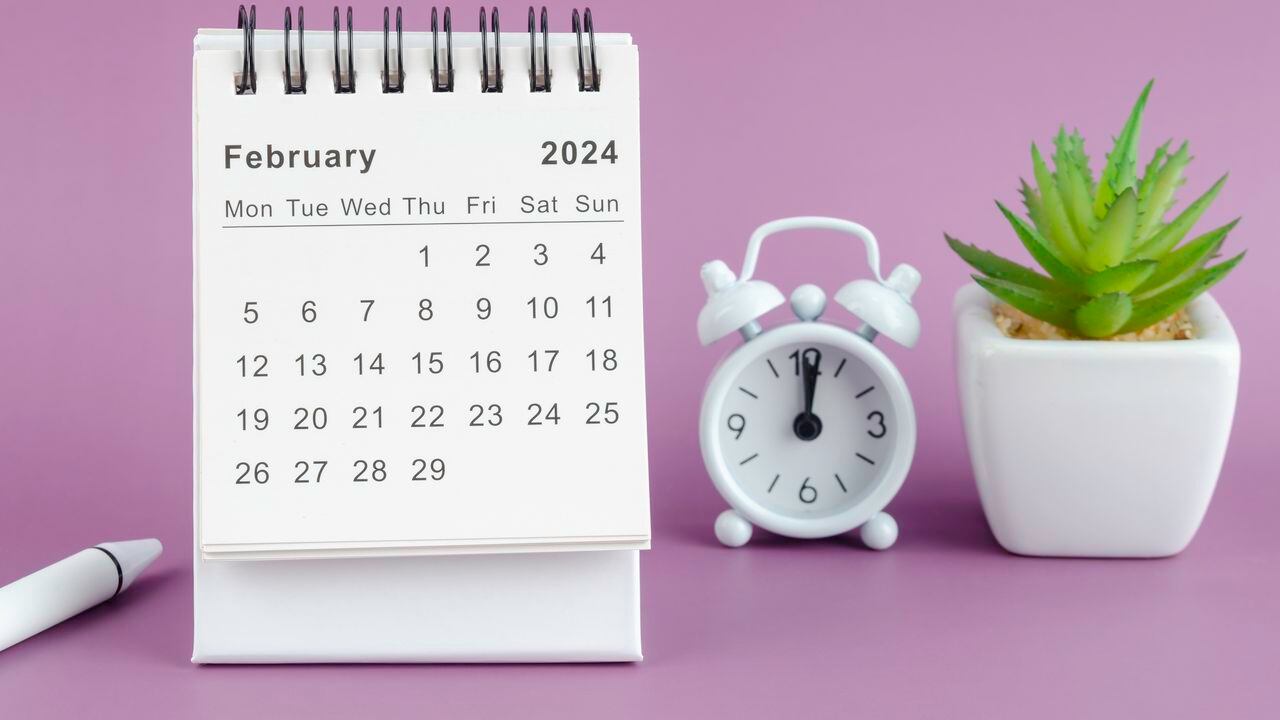 Calendario febrero 2024