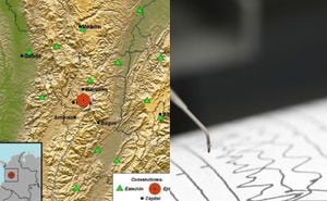 El epicentro del temblor fue en el municipio de Santa Rosa de Cabal, Risaralda.