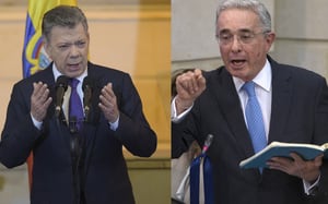 Expresidentes de Colombia, Juan Manuel Santos y Álvaro Uribe Vélez