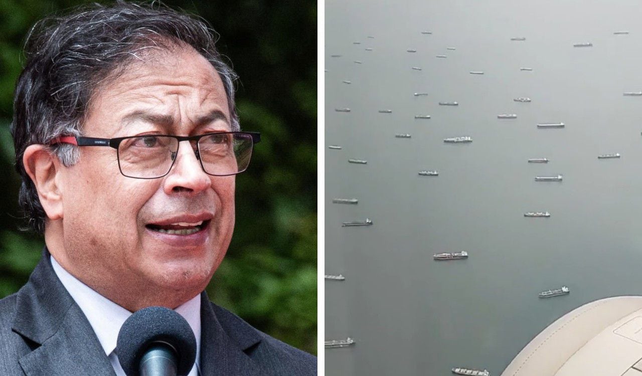 El presidente Petro preocupado ante la sequía en el Canal de Panamá
