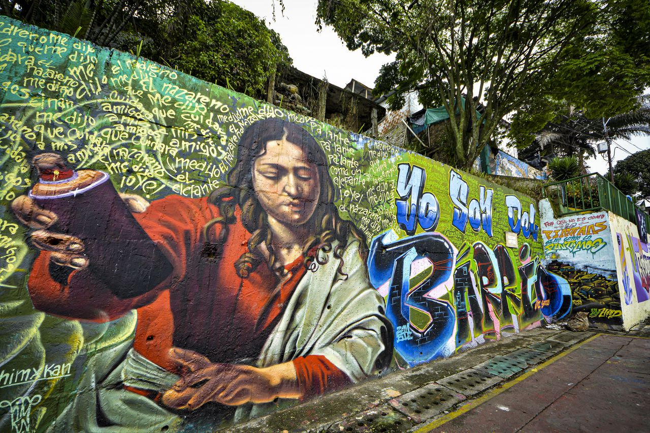 Estos son algunos de los murales que embellecen a Cali capital del valle del Cauca. Sector de Siloé