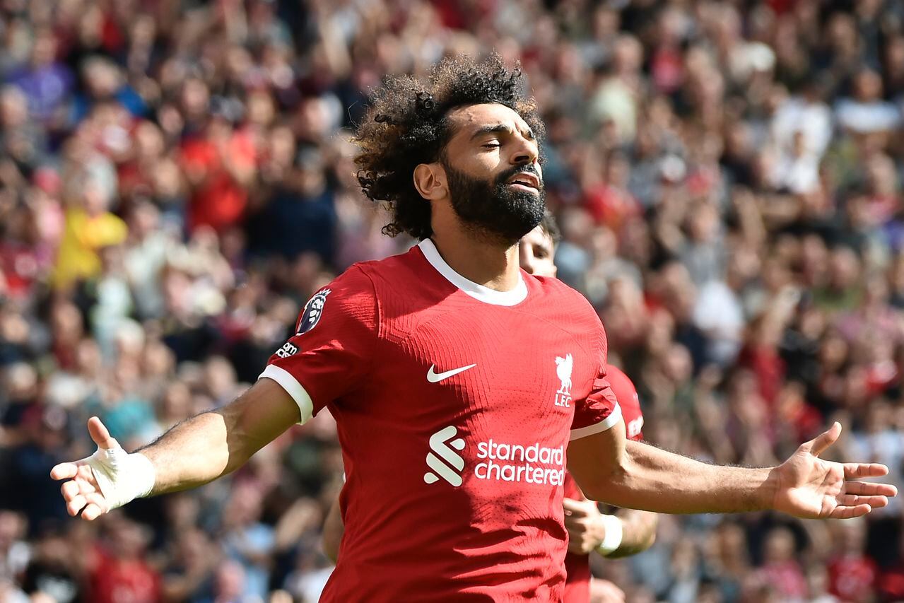 Mohamed Salah, jugador del Liverpool que ha estado envuelto en rumores sobre un posible fichaje a Arabia Saudita