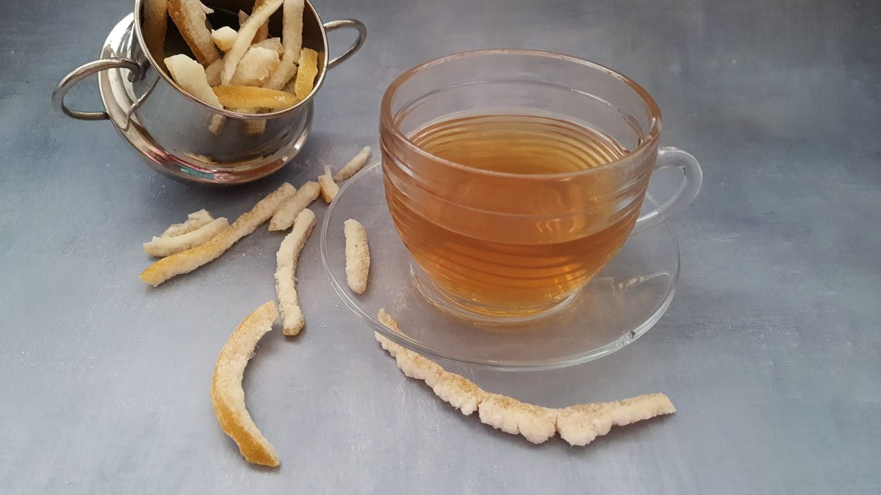 té de cáscara de naranja