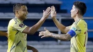Luis Fernando Muriel y James Rodríguez han compartido en la Selección desde el Mundial Sub20 realizado en Colombia.