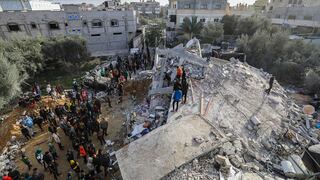 Devastación en Rafah, Gaza, tras un bombardeo israelí.