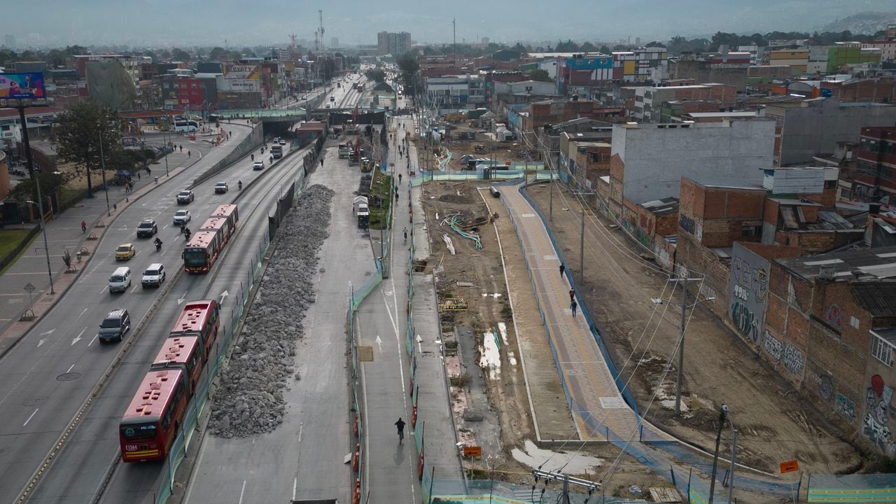 Sector Autopista Sur puente Venecia
Obras Bogotá Transmilenio avenida 68
Octubre 23 del 2023