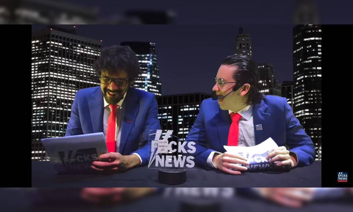 Camilo Pardo Mago y Camilo Sánchez en su “Fucks News”