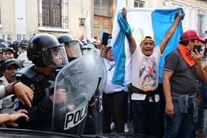Disturbios en Guatemala