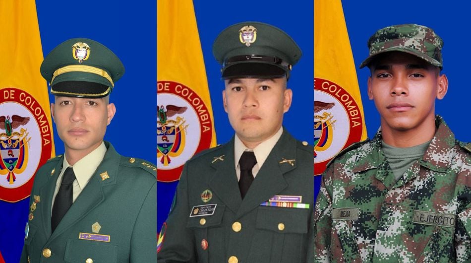 Soldados asesinados: capitán Juan Pablo Herrera Mazo, sargento segundo Carlos Rojas Otavo y el soldado Yoandris Mejía Mejía.