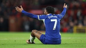 Sterling, jugador del Chelsea.