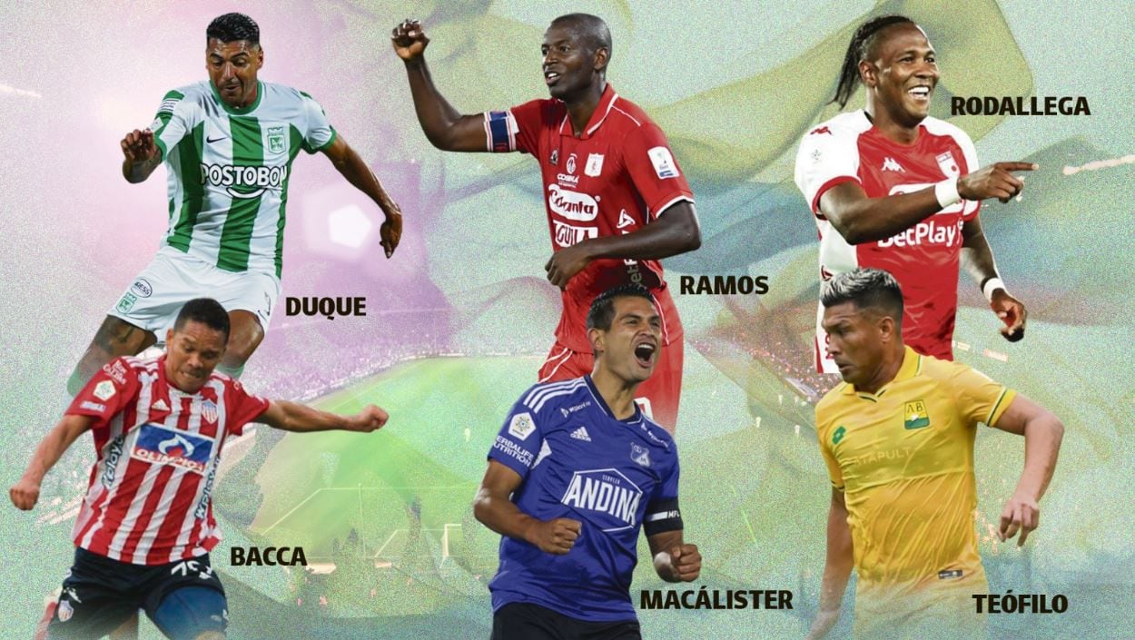 Son varios los jugadores que superan los 35 años y estarán una vez más en la Liga colombiana.